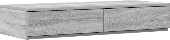 vidaXL Bed Drawer made of Wood Grey Sonoma 80x36.5x16.5cm