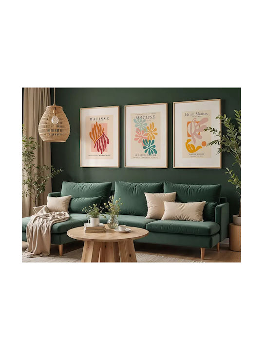 Poster Matisse Cut-outs Art050 40cm X 50cm Premium Μαύρο Ξύλινο Κάδρο-55995pd156750f55323