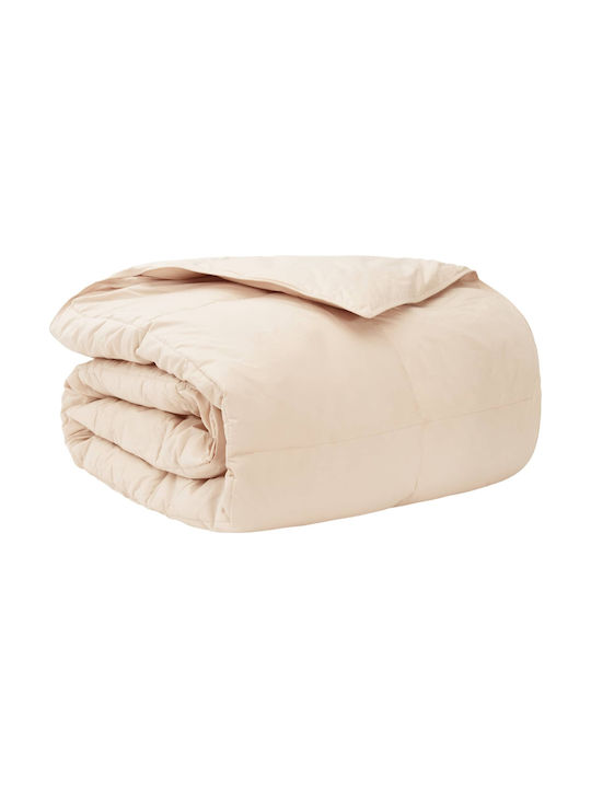 vidaXL Super King Decke 220x240cm Beigefarbe