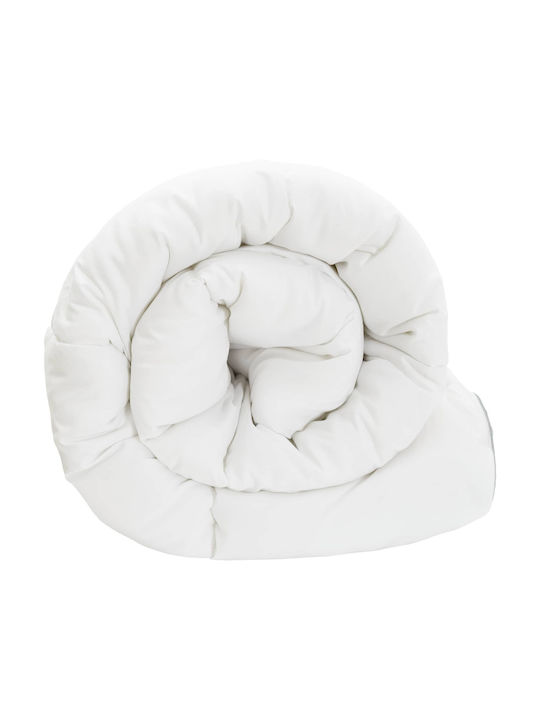 vidaXL Одеяло King Size 260x220см Бяло