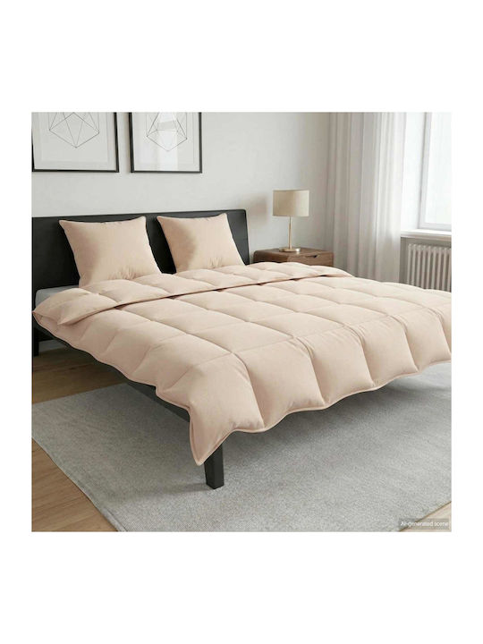vidaXL Super King Decke 220x260cm Beige