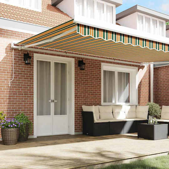 vidaXL Awning fabric Green 3.5x5m