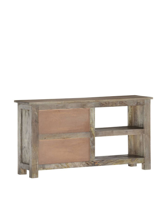 Solid Mango Wood TV Stand 100x30x55cm