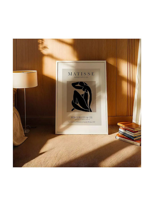 Poster Matisse Papiers Découpés Art049 40cm X 50cm Premium Black Wooden Frame