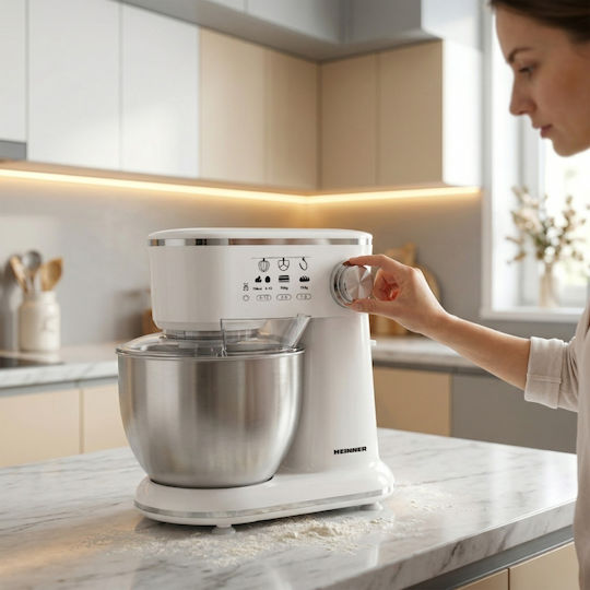 Heinner Stand Mixer 1000W with Stainless Mixing Bowl 5lt