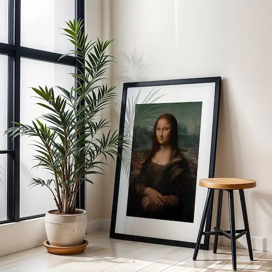Poster Leonardo Da Vinci Mona Lisa Art159 40cm X 50cm Frame Natural Wooden Beige 56109pd156651f55316