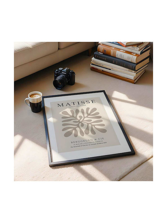 Poster Matisse Papiers Découpés Art055 40cm X 50cm Premium Black Wooden Frame