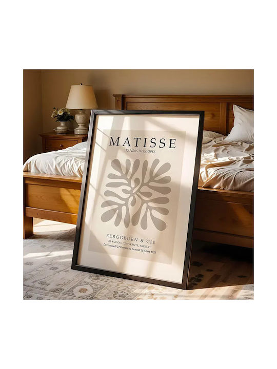 Poster Matisse Papiers Découpés Art055 40cm X 50cm Premium Black Wooden Frame