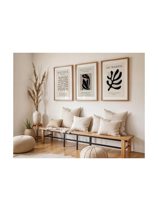 Poster Matisse Papiers Découpés Art055 40cm X 50cm Premium Black Wooden Frame