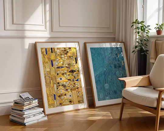 Poster Adele's Dress Details By Gustav Klimt Art154 40cm X 50cm Μαύρη Ξύλινη Κορνίζα-56087pd156667f55321