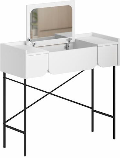 Masută De Toaletă Albă 100x40x90.5cm Masută De Toaletă Albă 100x40x90.5cm