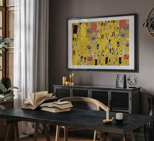 Poster Gustav Klimt Kiss Details Art148 40cm X 50cm Brown Wooden Frame
