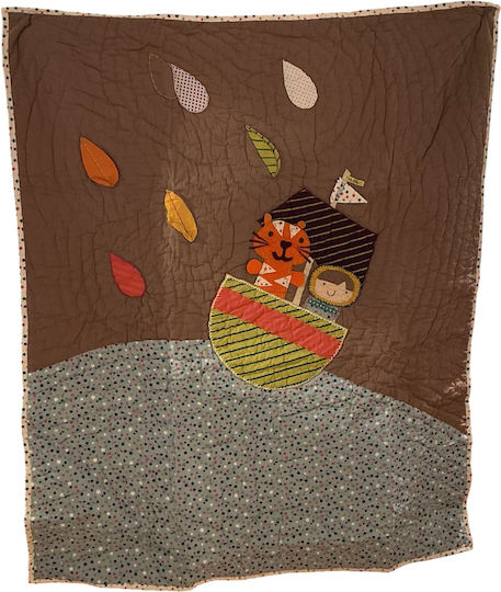 Mamas & Papas Cotton Baby Quilt Timbuktales 100x120cm Multicolour