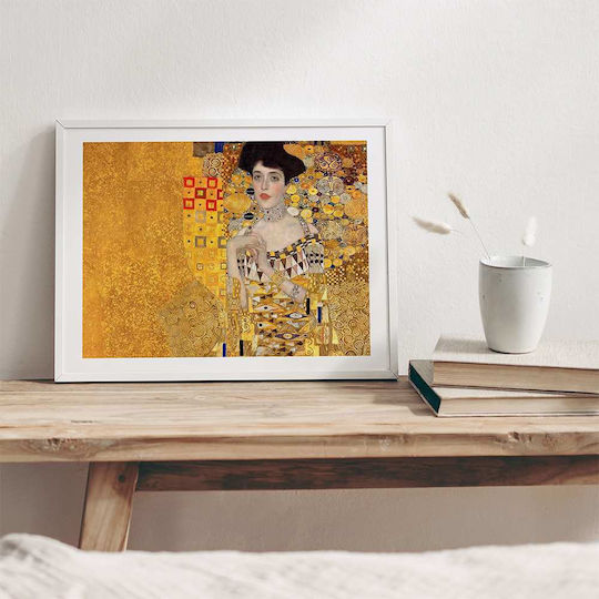 Poster Gustav Klimt Portrait Adele Bloch Bauer Art151 40cm X 50cm Λευκή Ξύλινη Κορνίζα-56086pd156669f55310