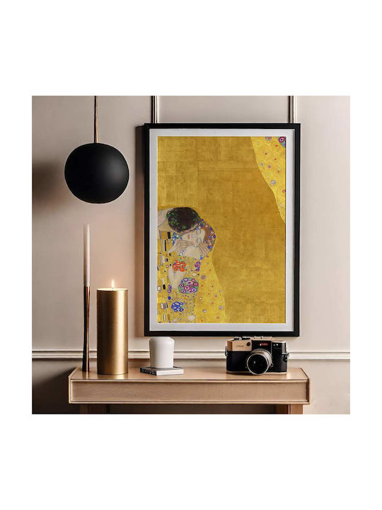 Poster Gustav Klimt Kiss Art155 40cm X 50cm Λευκή Ξύλινη Κορνίζα-56090pd156666f55310