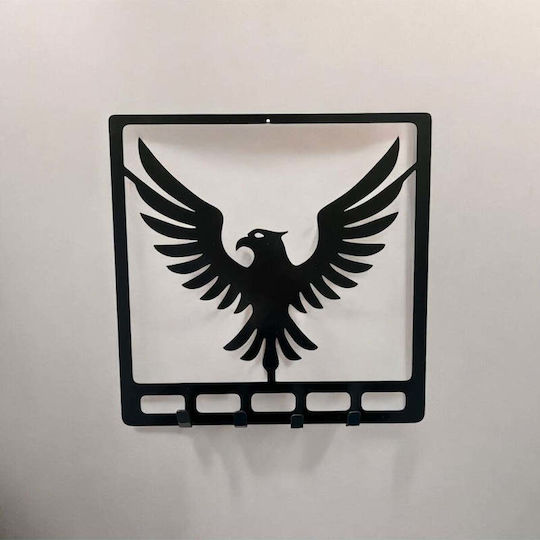 SteweHome SteweHome Schlüsselanhänger Mit Schloss Metallische Wand-Klappschlüsselbox 20x20cm