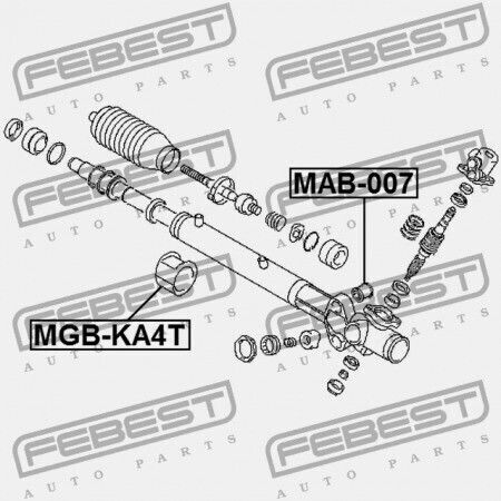 Febest Δακτύλιος Ράβδου Τιμονιού Mitsubishi Lancer Mirage Cj-cp 1995.08-2000.08 Jpn Mr223335