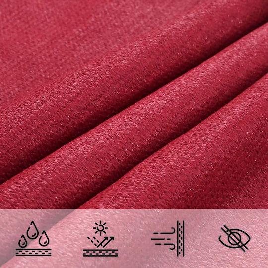 vidaXL Rectangular Red Shade Sail 2x6m