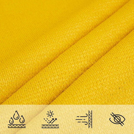 vidaXL Triangle Yellow Shade Sail 5x7x5m