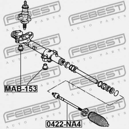 Febest Lenkradstangenring Mitsubishi Grandis Na4w/na8w 2003-2009 4410a102