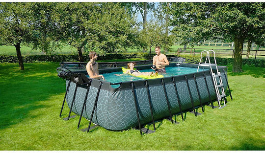 Exit Toys Swimming Pool PVC with Metallic Frame 540x122x122cm Grey
