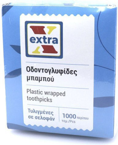 Extra Οδοντογλυφιδες Bamboo Συσκευασμενες 1000τεμ