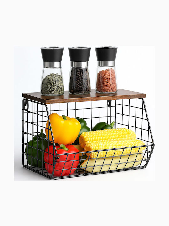 Relaxdays Metallische Obstschale Schwarz 30x20x21cm
