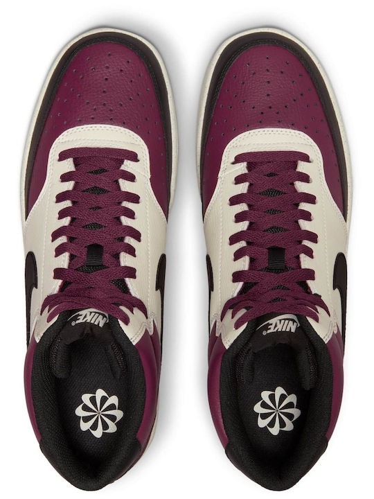 Court Vision Ανδρικά Μποτάκια Dark Beetroot / Black / Sail