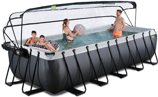 Exit Toys Swimming Pool PVC with Metallic Frame 540x250x122cm Grey 30675320