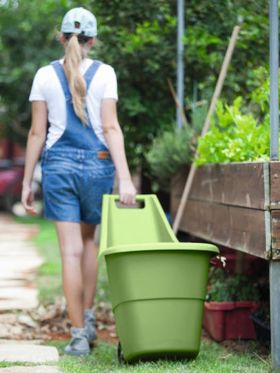 Garden Cart Log Transport Plastic Two-wheel 50lt