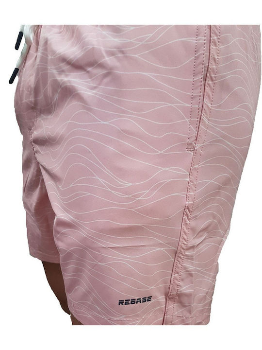 Men's Swimwear Shorts Pink with Patterns