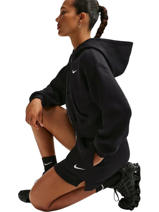 Phoenix Fleece Γυναικείο Αθλητικό Σορτς Black