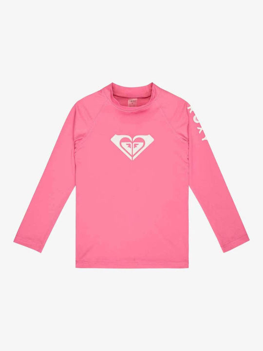 Roxy Costum De Baie Pentru Copii Rashguard Roz