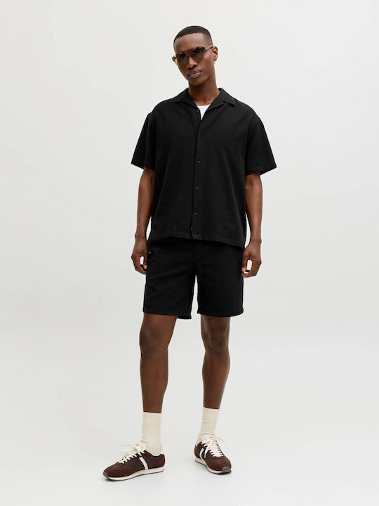 Jack & Jones Resort Λινό Πουκάμισο Black