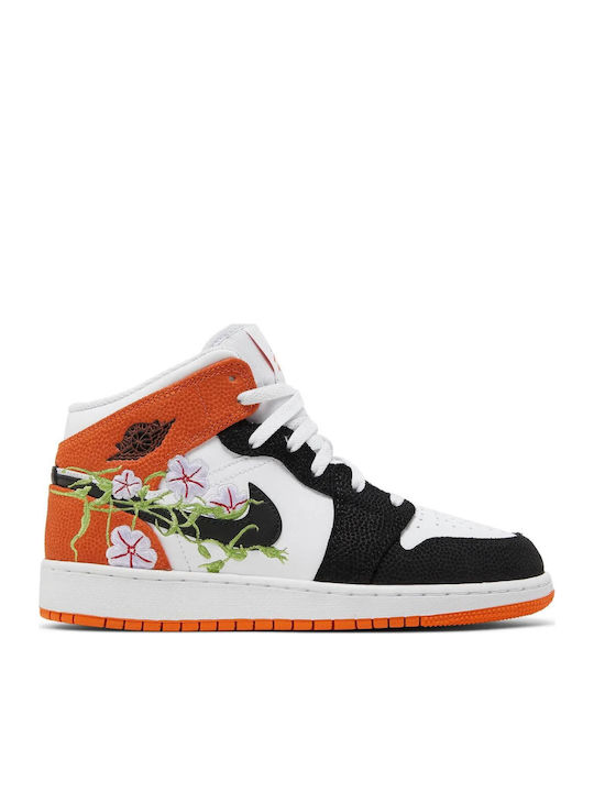 Air  1 Mid SE Παιδικά Sneakers High Λευκά
