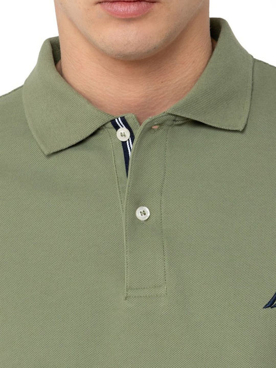 Polo Herrenbluse Kurzarm Olive