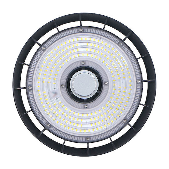 Horoz Electric Φωτιστικό Καμπάνα 100W Ψυχρό Λευκό με Ενσωματωμένο LED Λευκό Ø29xΥ12cm