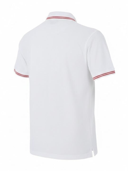 JRC Ανδρικό Διαφημιστικό T-shirt Κοντομάνικο White/orange