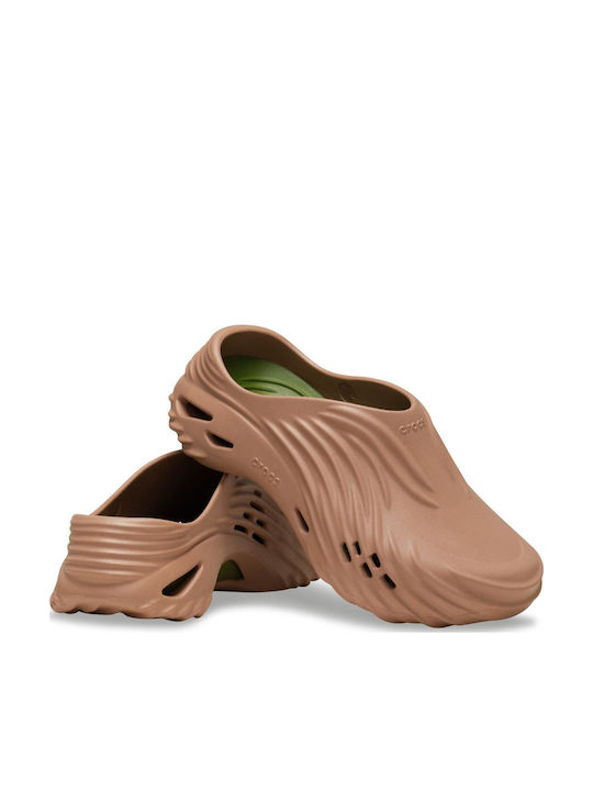 Crocs Echo Ανδρικά Σαμπό Καφέ