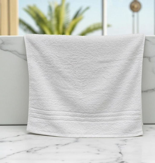 Olia Home Ξενοδοχειακή Πετσέτα Μπάνιου 140x70εκ. Λευκή