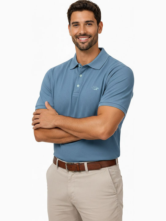 Polo Short Sleeve Blue Blouse