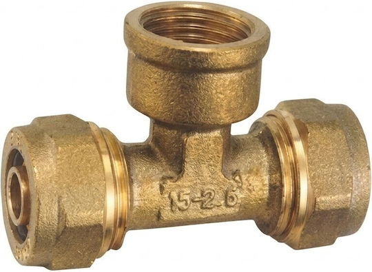 Female Plastic Pipe Tee Single Pipe Female Tee 18x2x1/2"