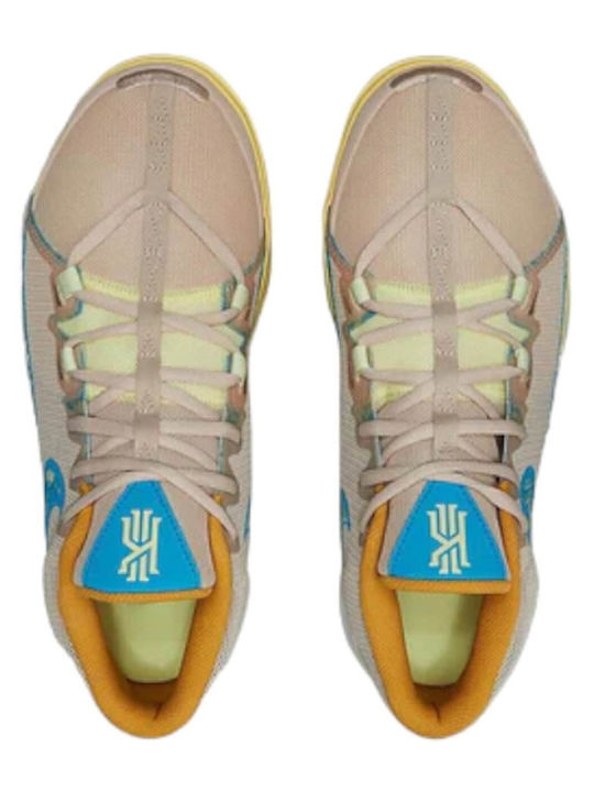 Kyrie Flytrap 6 Hoch Basketballschuhe Sanddrift / Blue Lightning Citron Tint