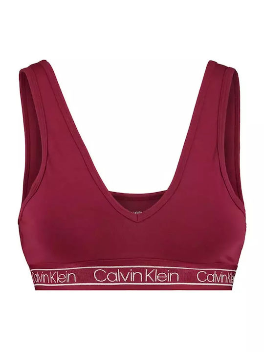 Calvin Klein Bralette Bra Burgundy