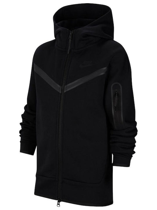 Kids Sweatshirts & Hoodies Fleece Lined Children's Hoodie with Pockets and Hood Black Sportswear