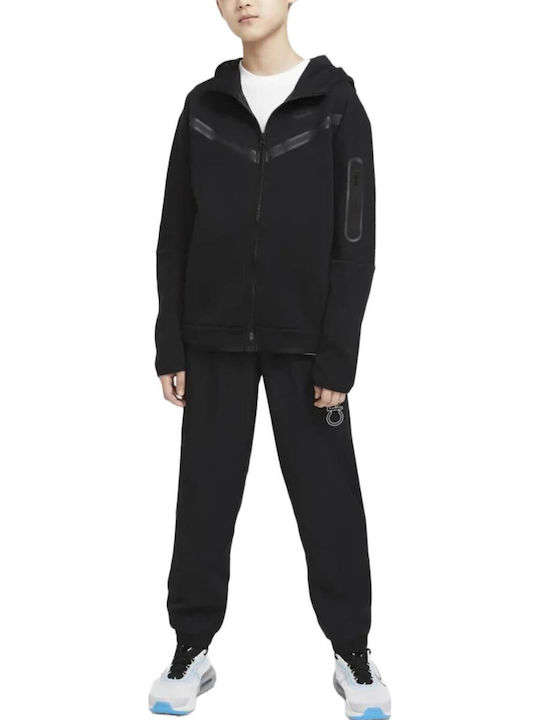 Kids Sweatshirts & Hoodies Fleece Lined Children's Hoodie with Pockets and Hood Black Sportswear