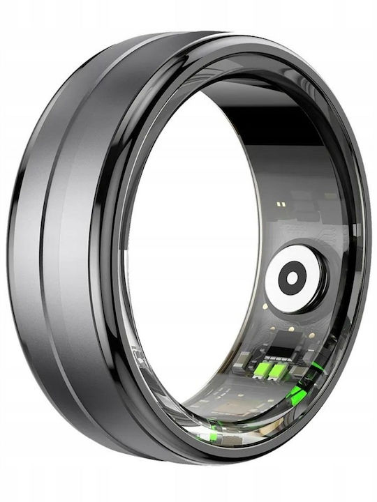 Rubicon R6 Smart Ring 21.6mm with Heart Rate Monitor Deep Grey