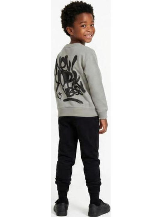 Kids Sweatpants Set With Top Grey 2 Pieces