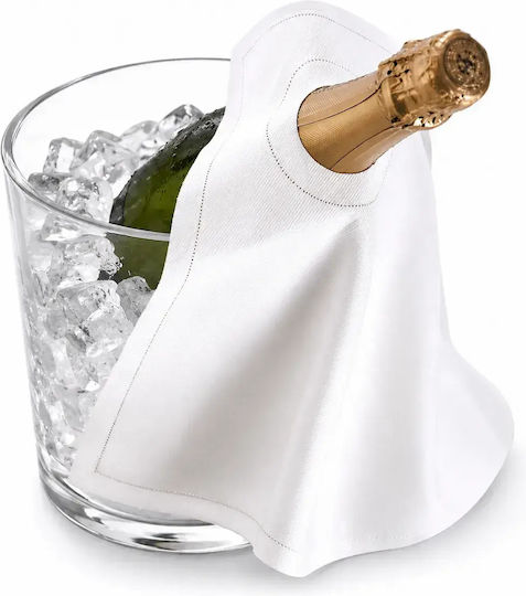 GTSA Champagne And Wine Towel White 40x40cm 12pcs