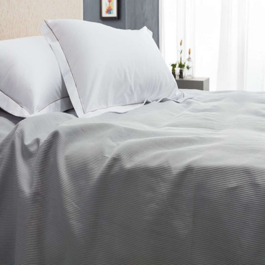 Vesta Home Κουβέρτα Ξενοδοχείου King Size Πικέ Λευκή 260x250cm